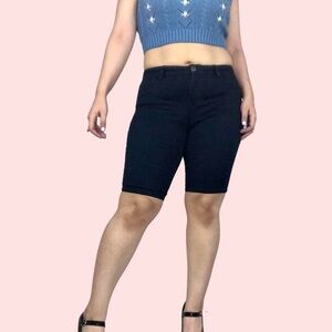 Y2K DARK WASH SHORTS